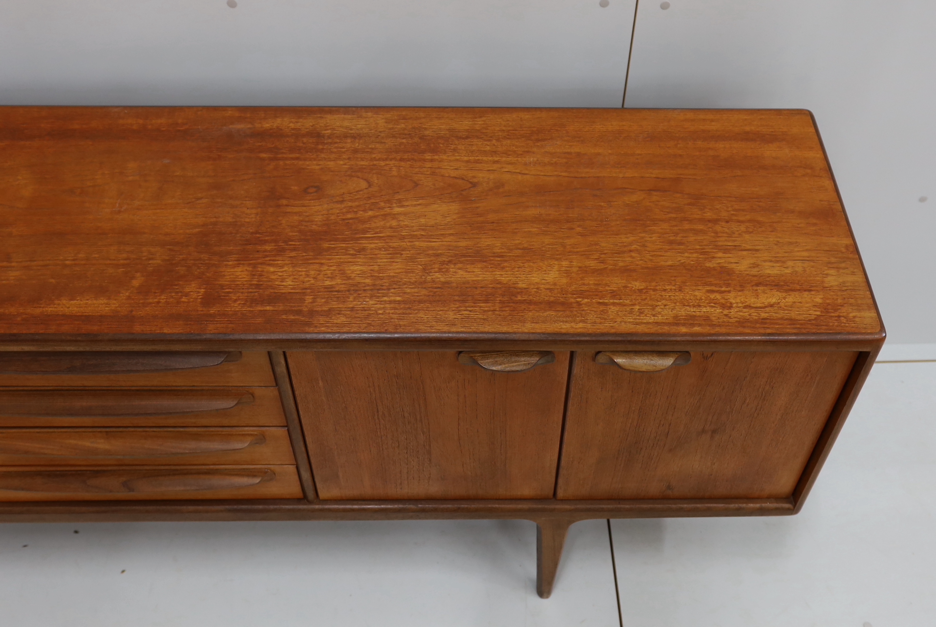 John Herbert for Younger Furniture - A teak 'Sequence' sideboard, length 213cm, depth 46cm, height 79cm